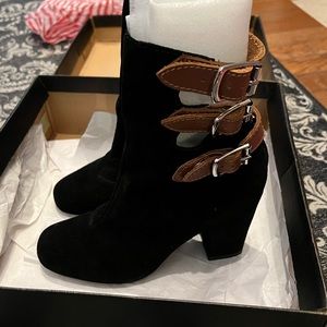 Black and Brown Women's Ankle Boots